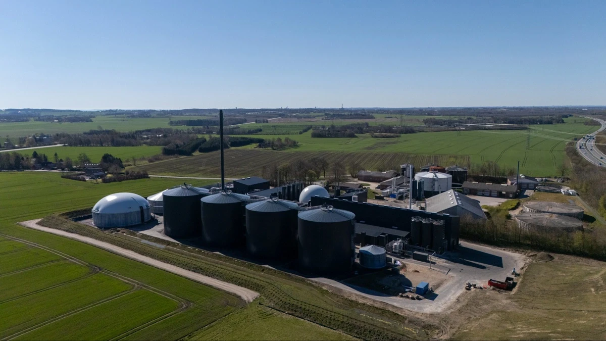 Biogasanlæg i Østjylland